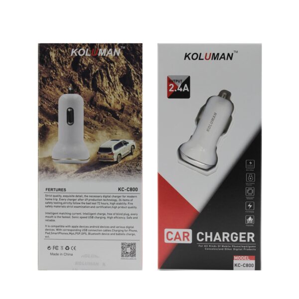 شارژر فندکی کلومن مدل KC-C800